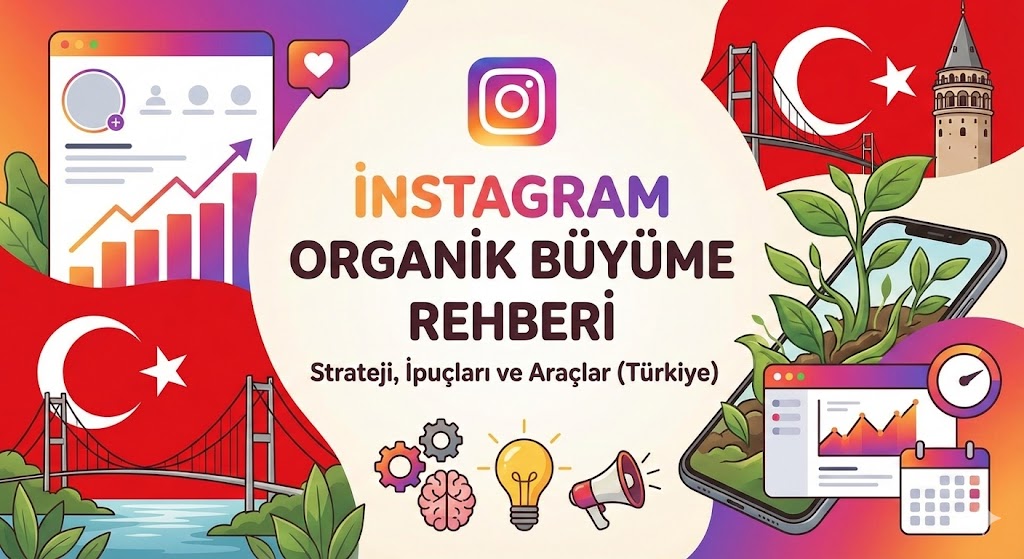 Instagram Organik Büyüme Rehberi: Strateji, İpuçları ve Araçlar (Türkiye)